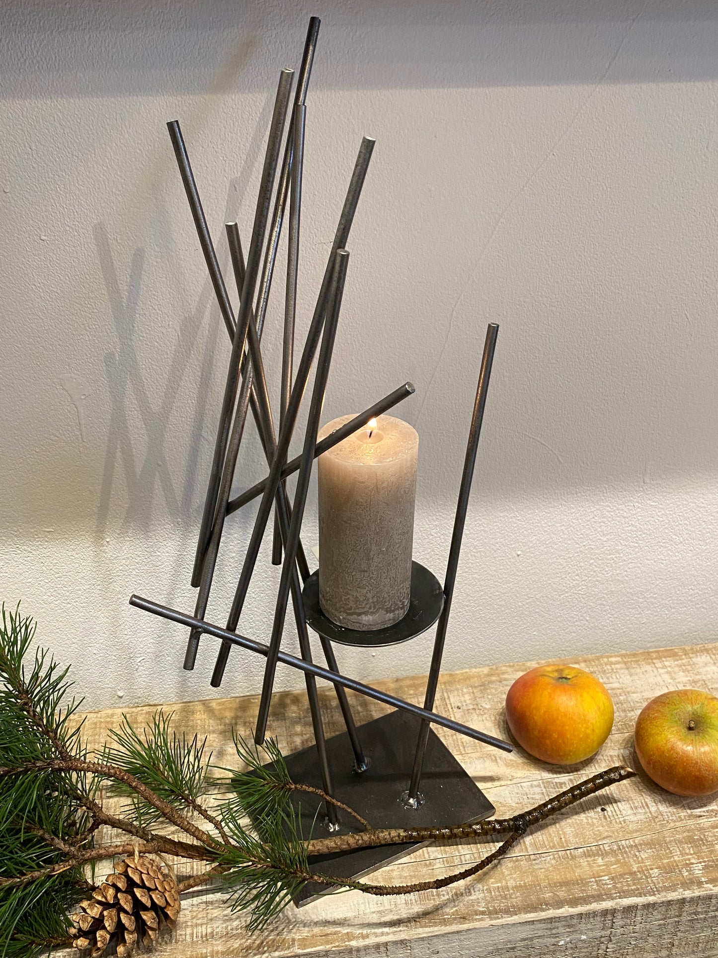 "Lines I" pilar candle candle holder