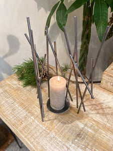 "Lines II" pilar candle candle holder