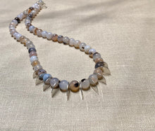 Load image into Gallery viewer, Flower Agate contemporary necklace